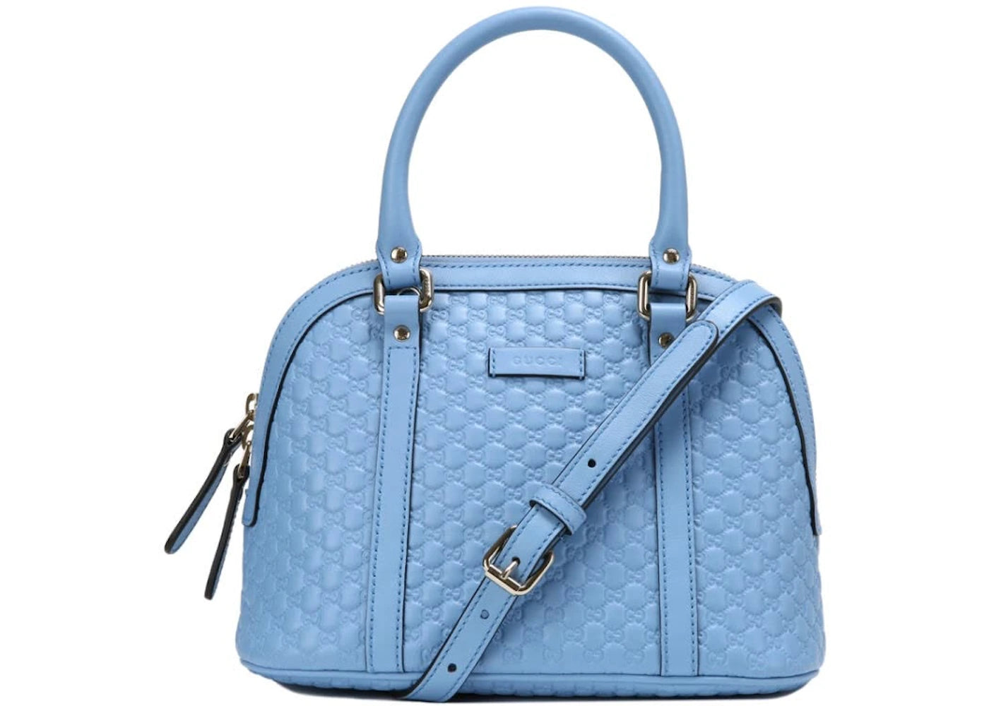 Gucci Dome Top Handle Microguccissima Small Mineral Blue