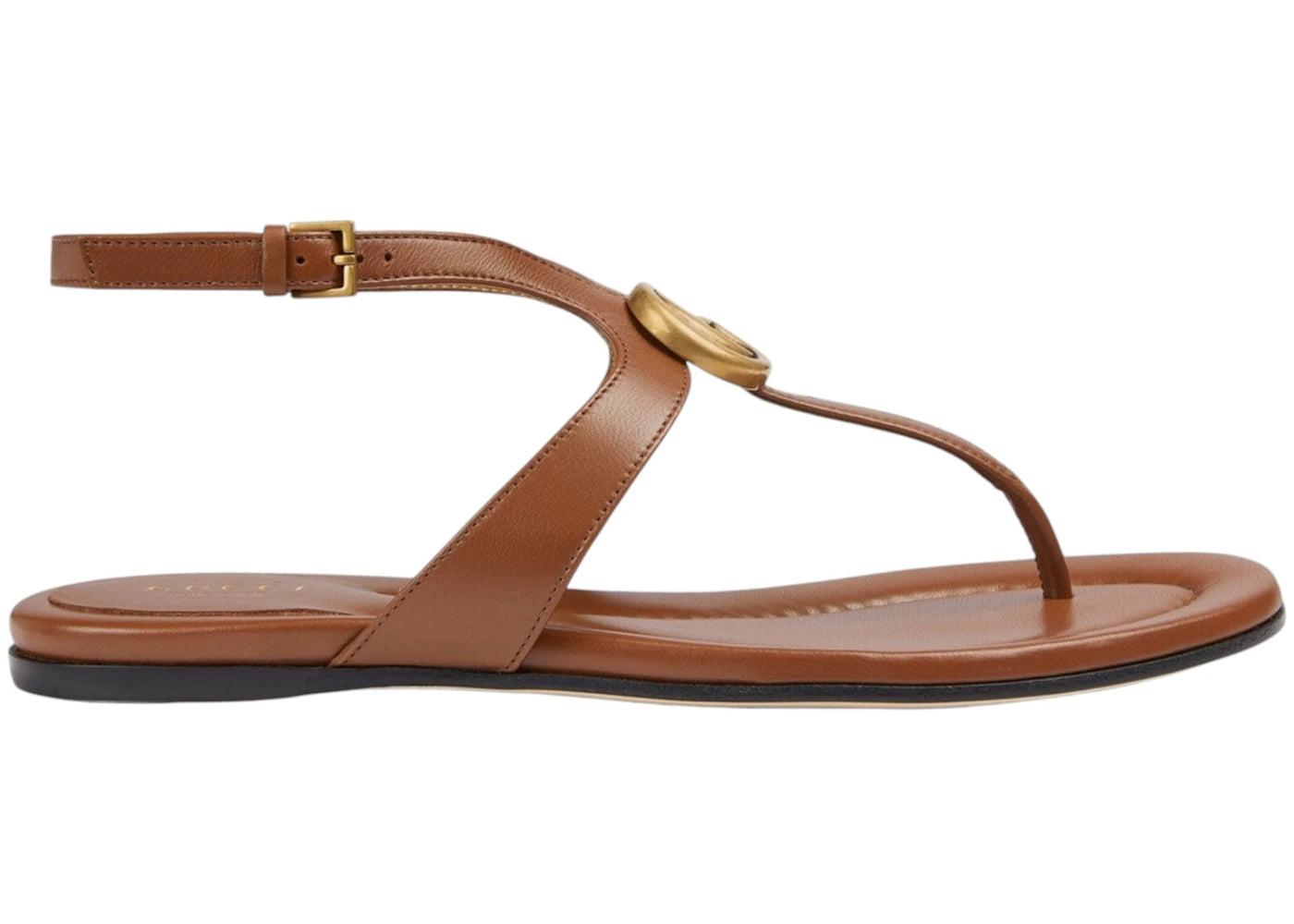 Gucci Double G Thong Sandals Brown (Women's)