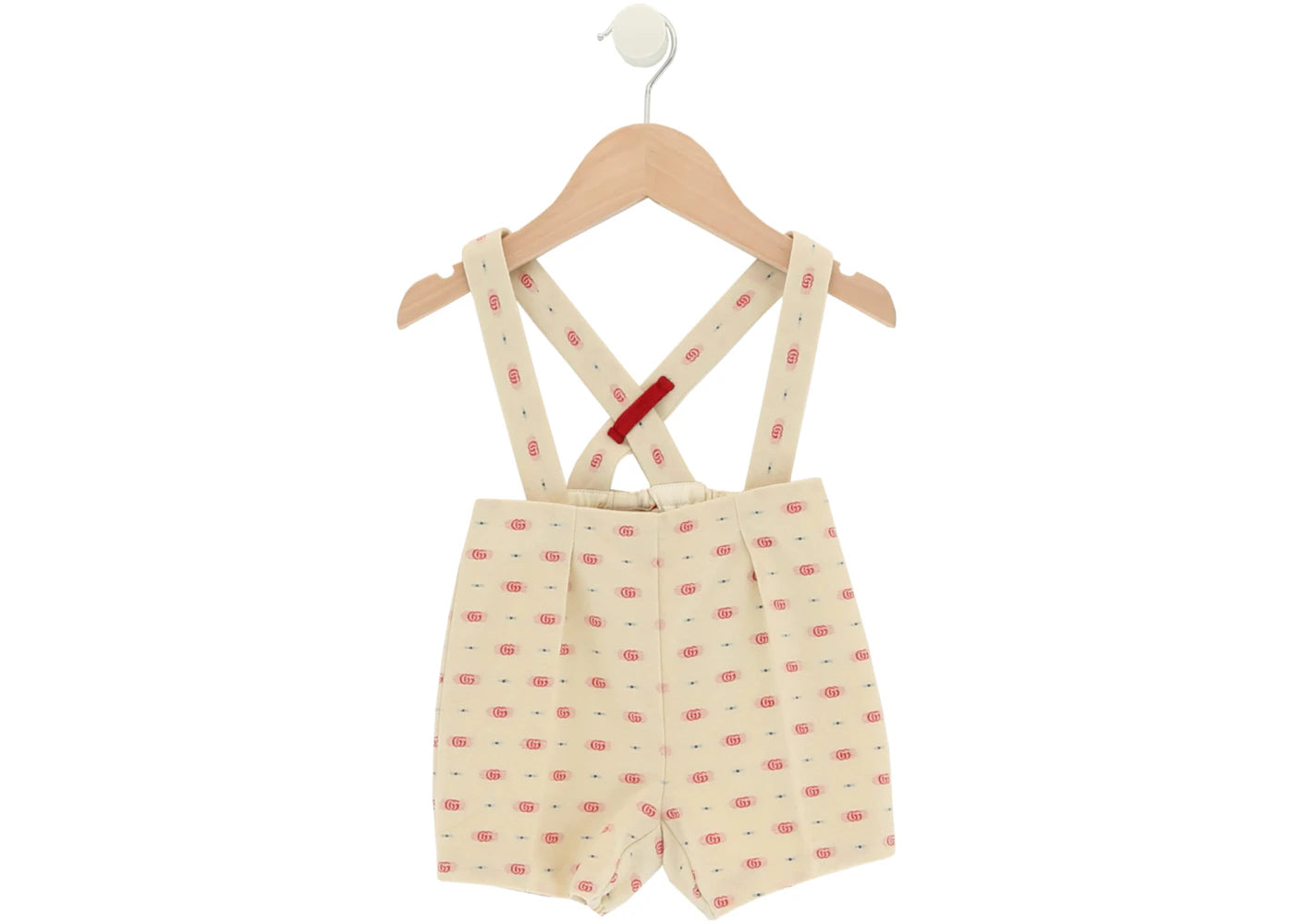 Gucci Double G Wool Overalls Cream