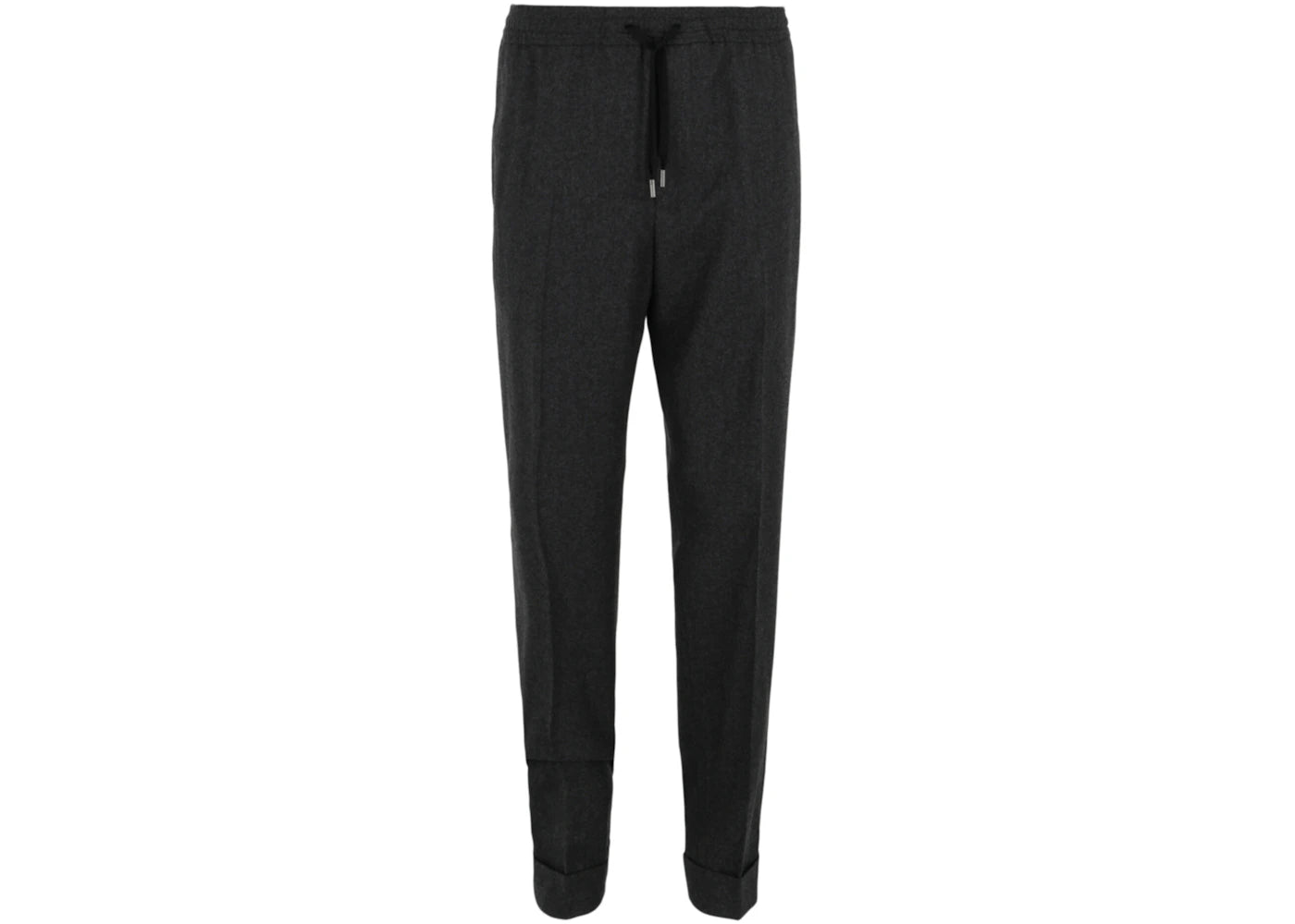 Gucci Drawstring Wool Pants Dark Grey