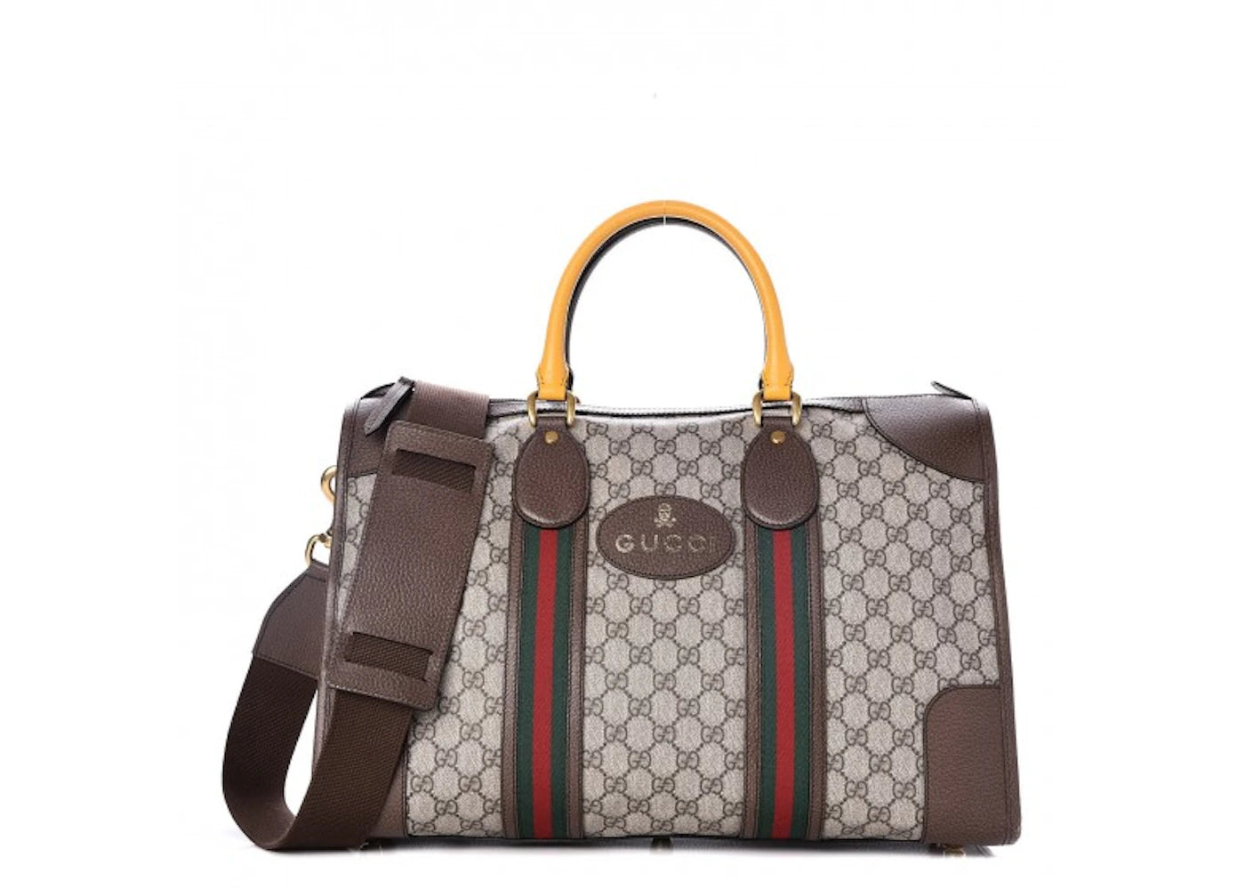 Gucci Duffle Monogram GG Supreme Web Brown