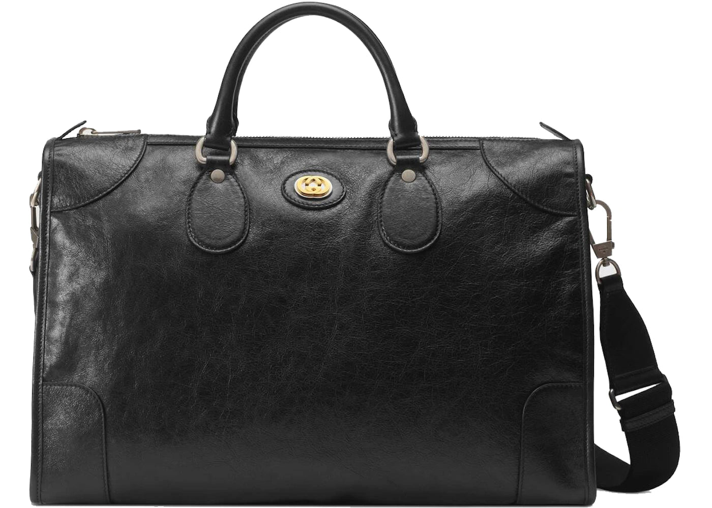 Gucci Duffle Soft Leather Medium Black