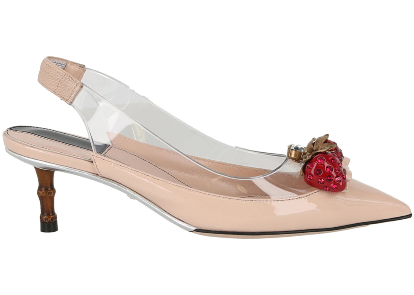 Gucci Eleanor Strawberry Plexi Heels Rose (Women's)