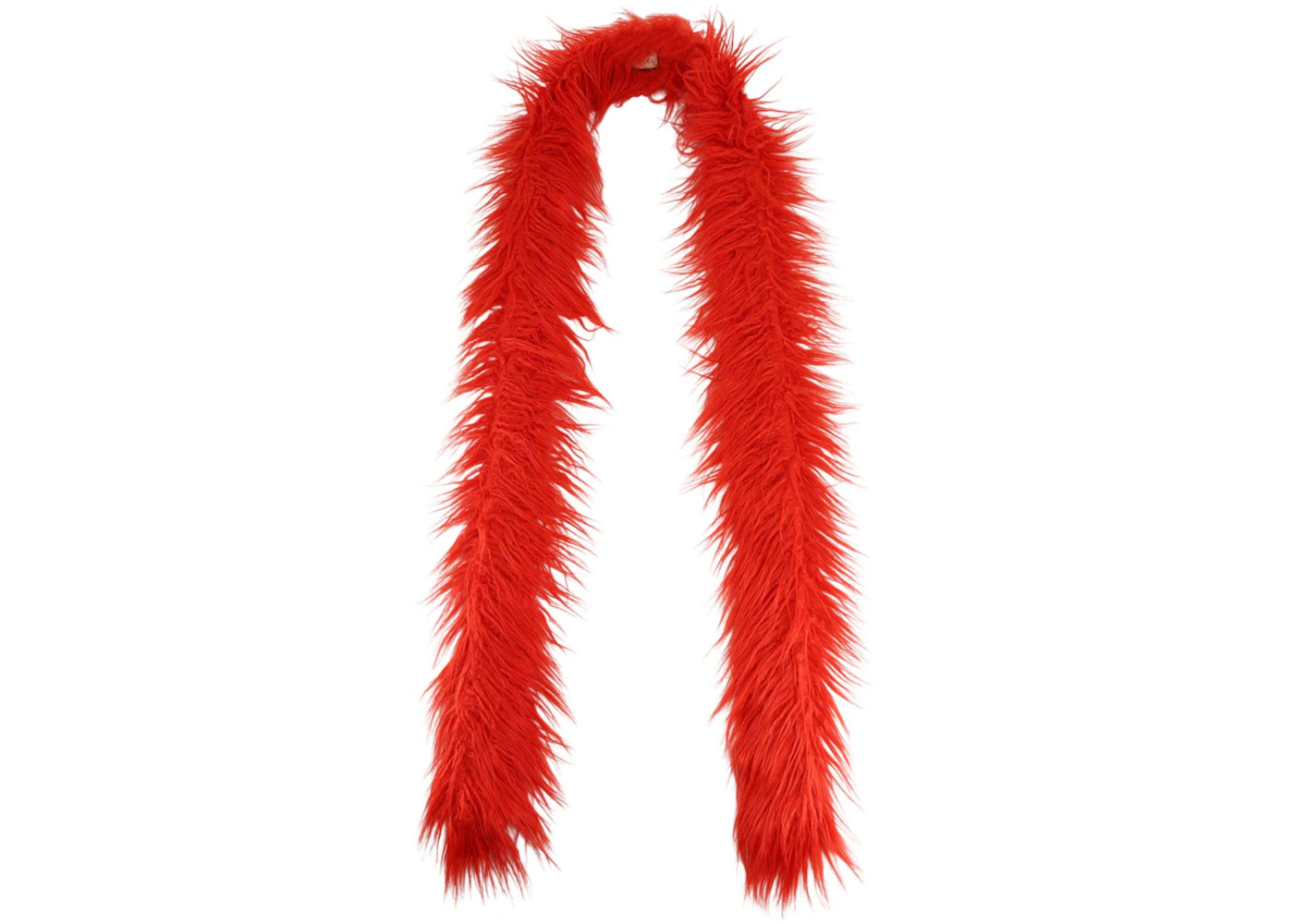 Gucci Faux Fur Scarf Red