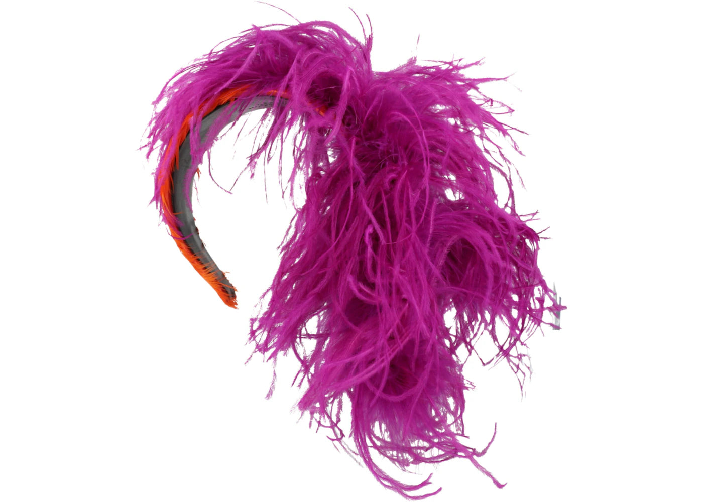 Gucci Feathered Headband Purple