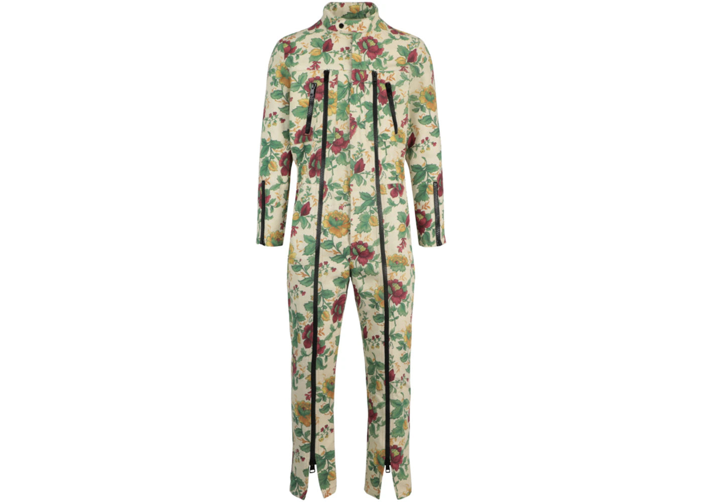 Gucci Floral Jacquard Jumpsuit Green
