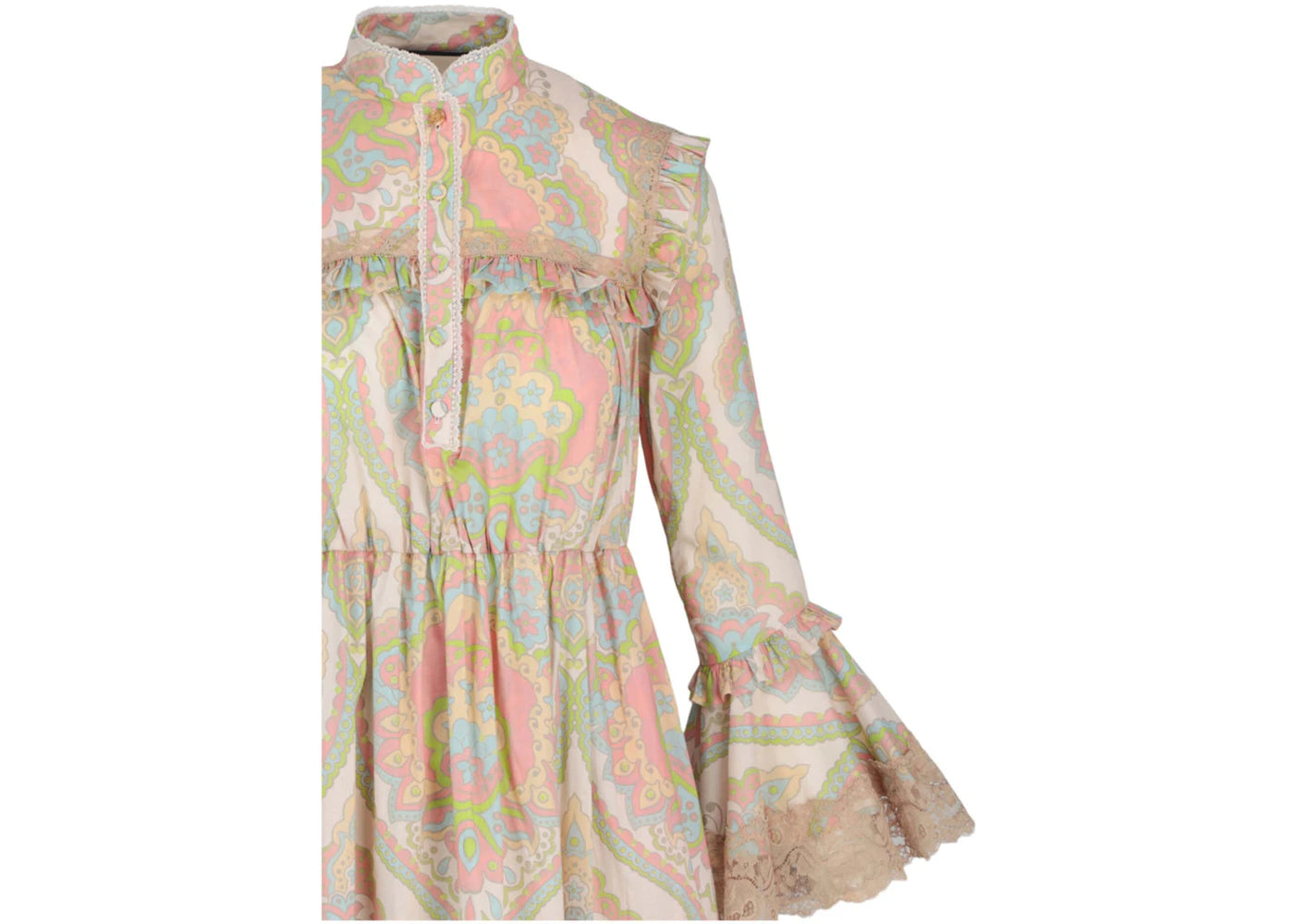 Gucci Floral Lace Maxi Dress Pink Side Kicks Gucci Floral Lace Maxi Dress Pink Side Kicks