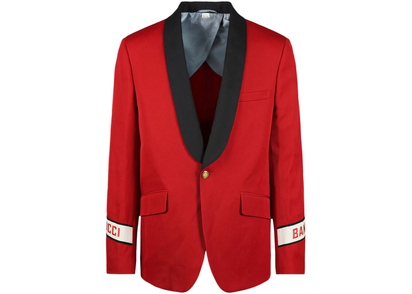 Gucci Fo Wool Single-Breasted Blazer Flame