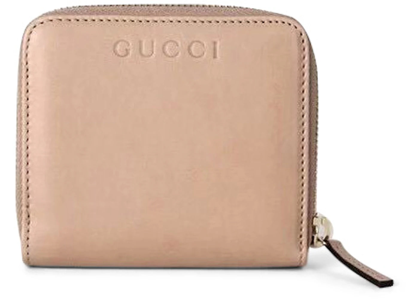 Gucci French Flap Zip Around Wallet Nude