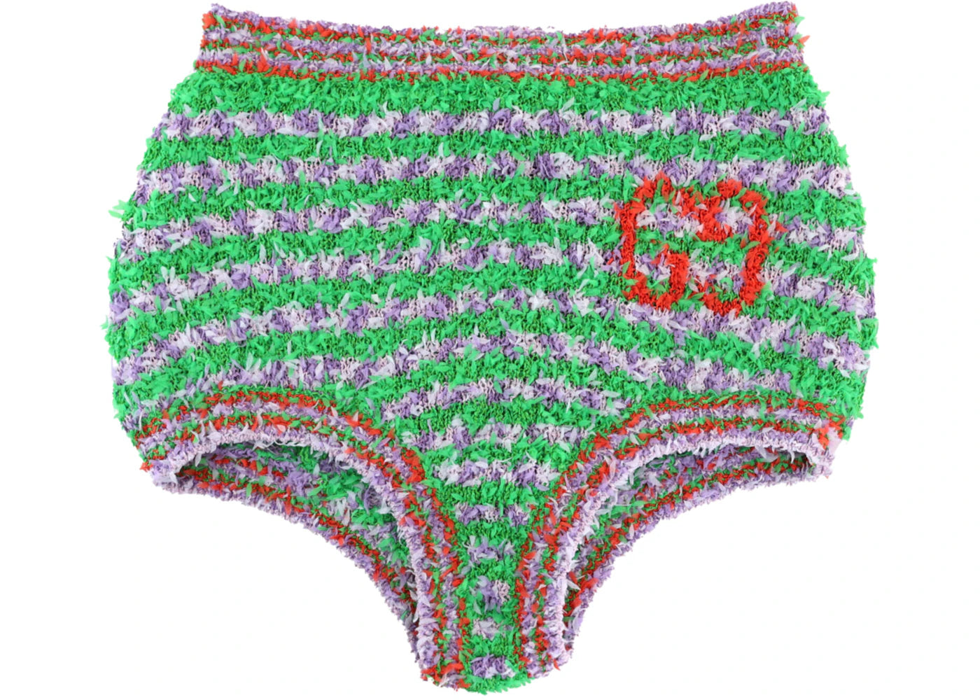 Gucci Fuzzy Striped Briefs Green