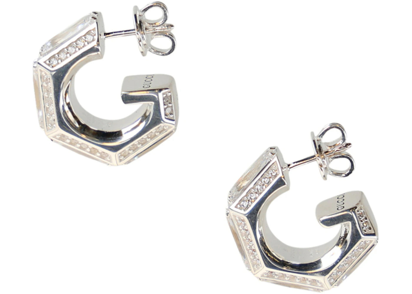 Gucci G Cube Earrings Silver