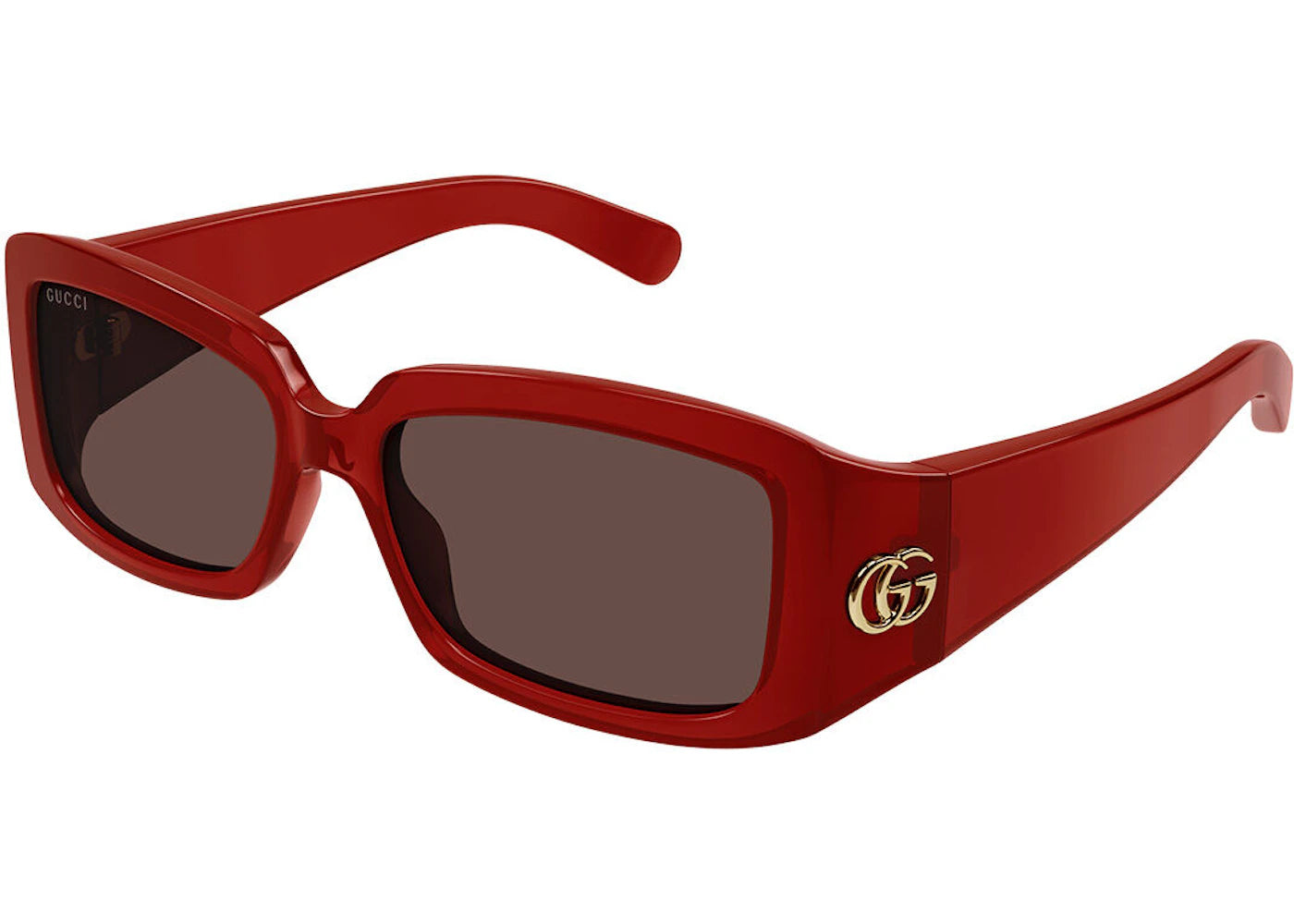 Gucci GG Corner Square Sunglasses Burgundy/Brown (GG1403SK-003)