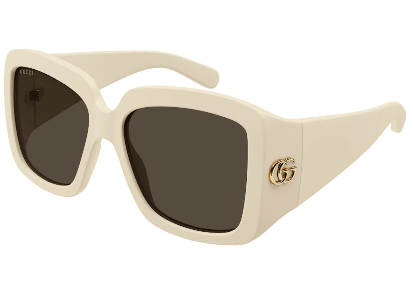Gucci GG Corner Sunglasses Ivory/Brown (GG1402SA-004)