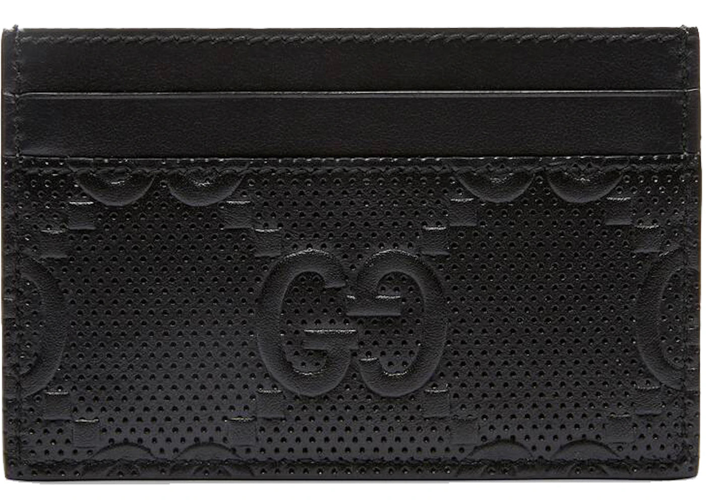 Gucci GG Embossed Card Case Black