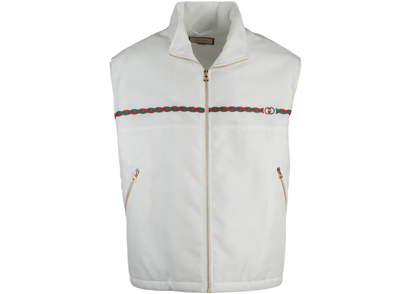 Gucci GG Embroidered Vest White