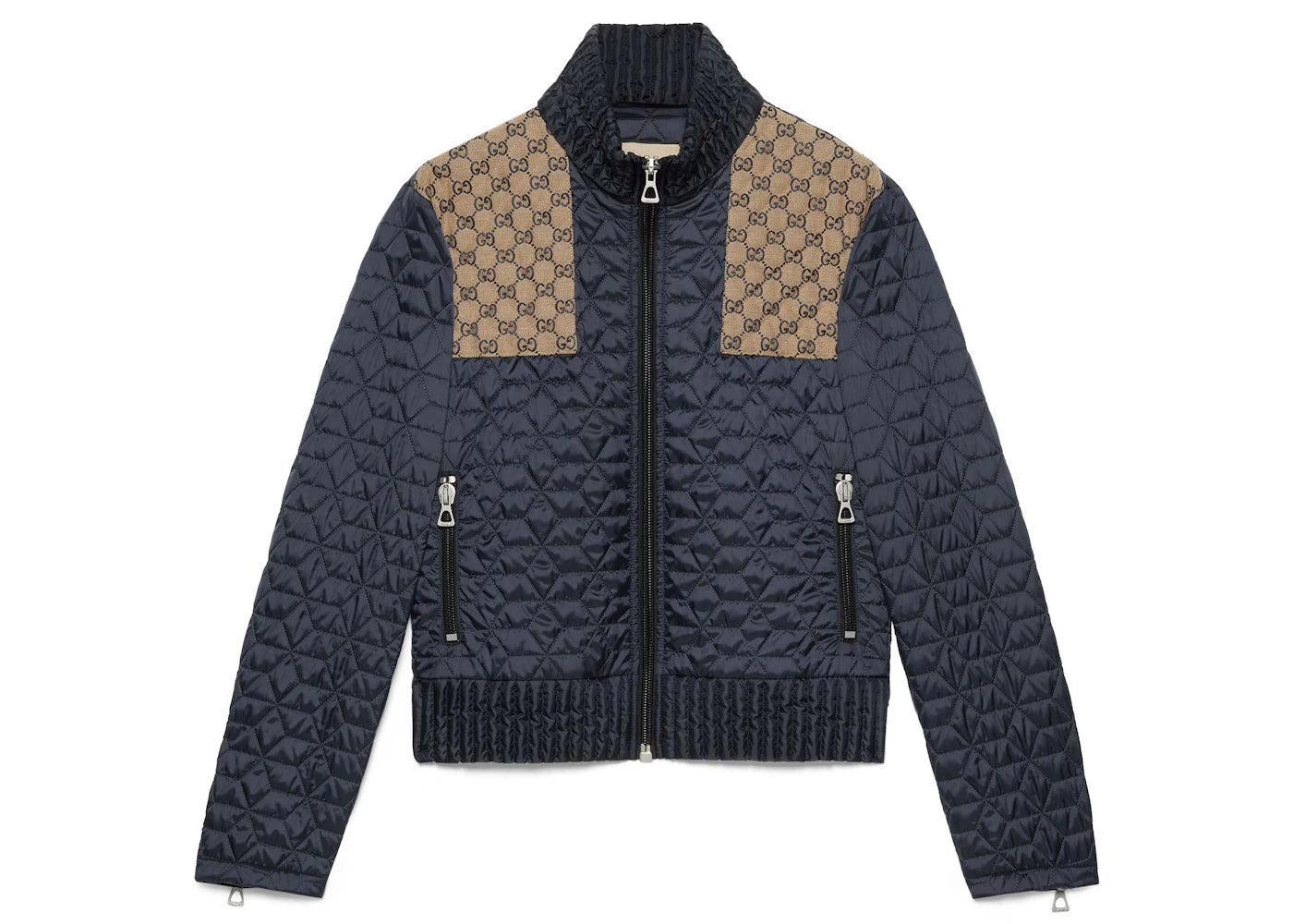 Gucci GG Fabric Quilted Jacket Blue