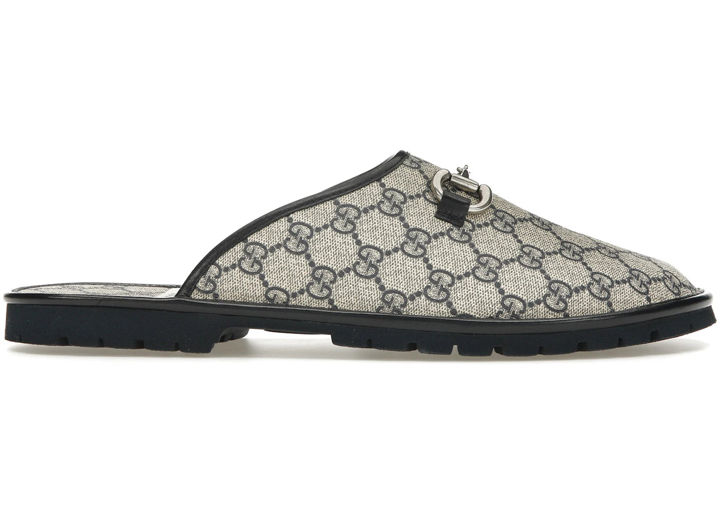 Gucci GG Horsebit Slipper Beige Blue