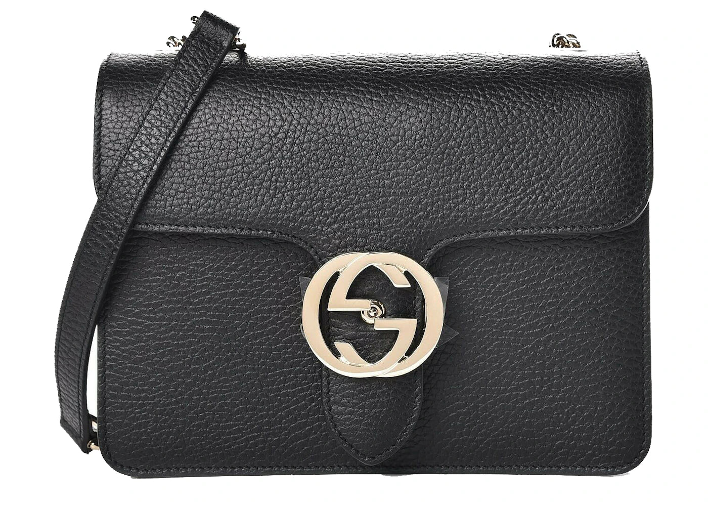 Gucci GG Interlocking Crossbody Bag Black