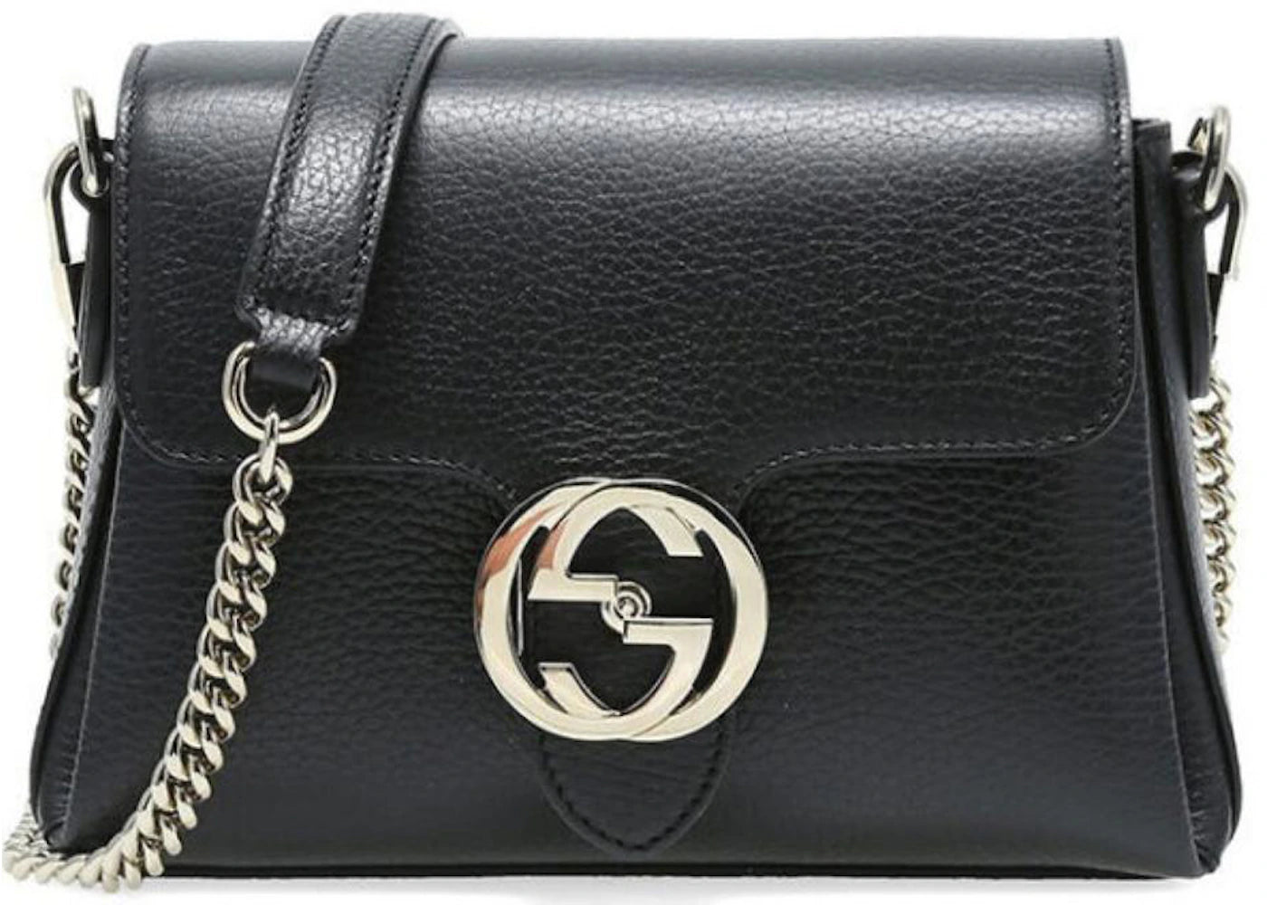 Gucci GG Interlocking Shoulder Bag Mini Black