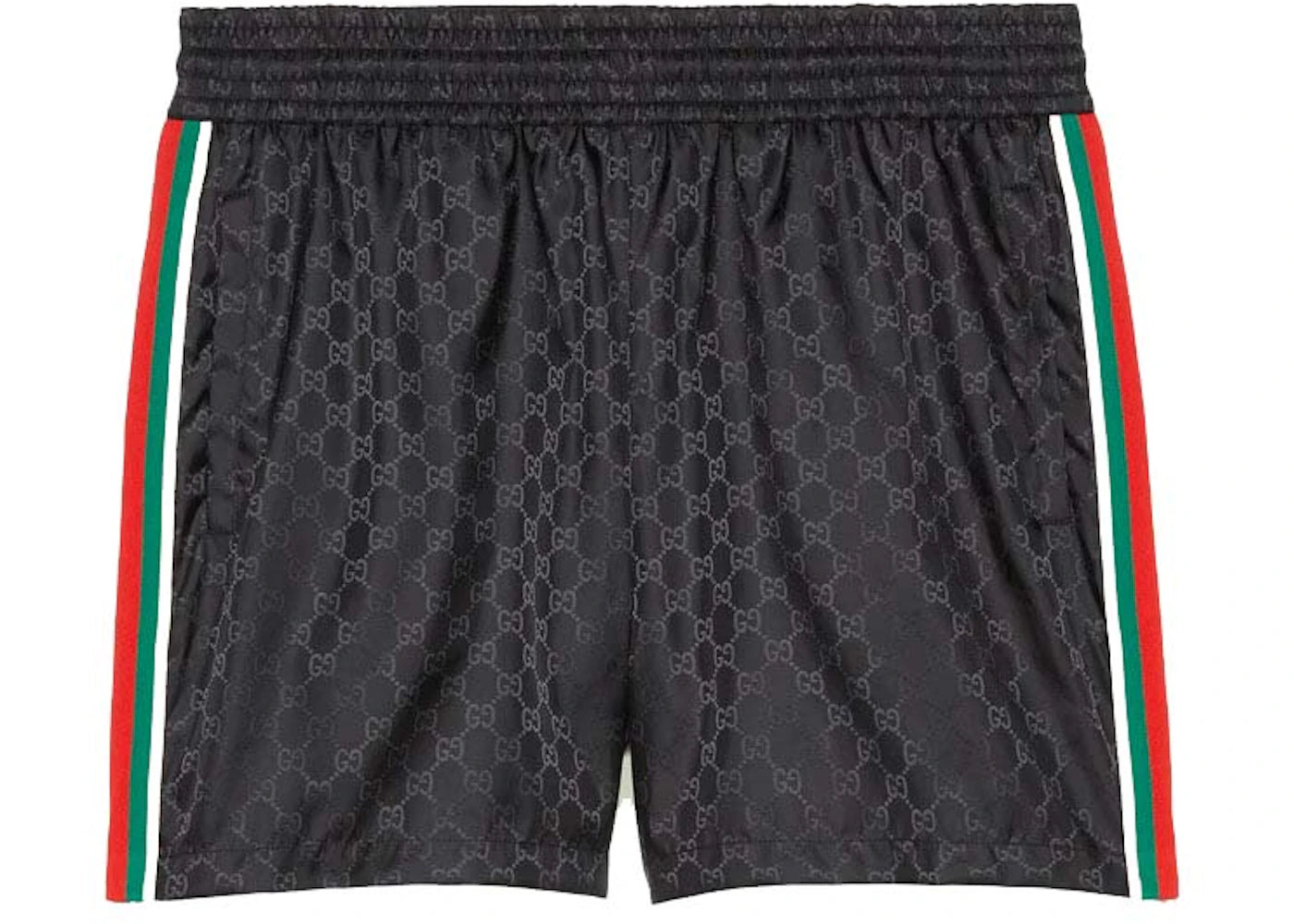 Gucci GG Jacquard Nylon Swim Shorts Black