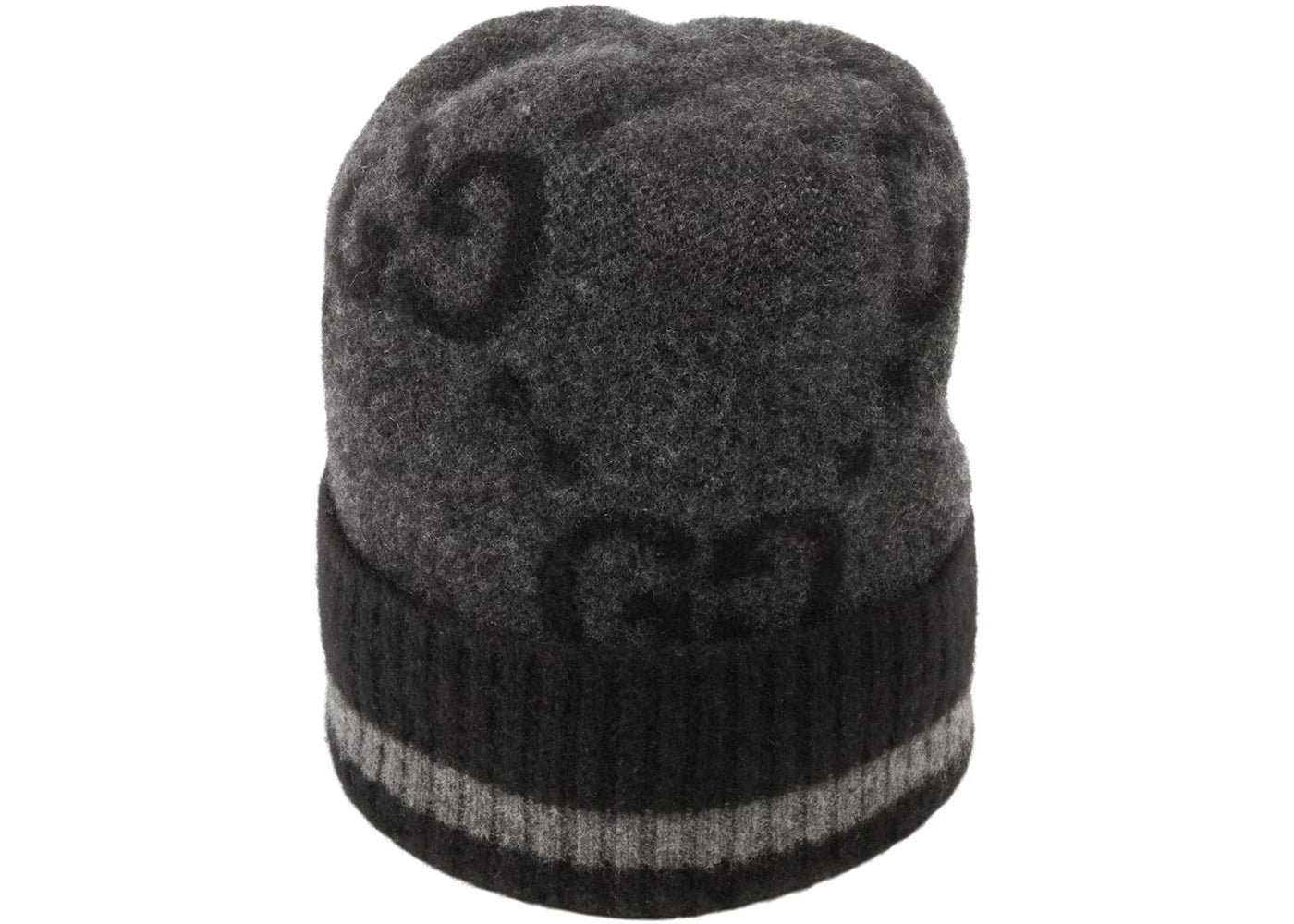 Gucci GG Knit Cashmere Hat Grey/Black