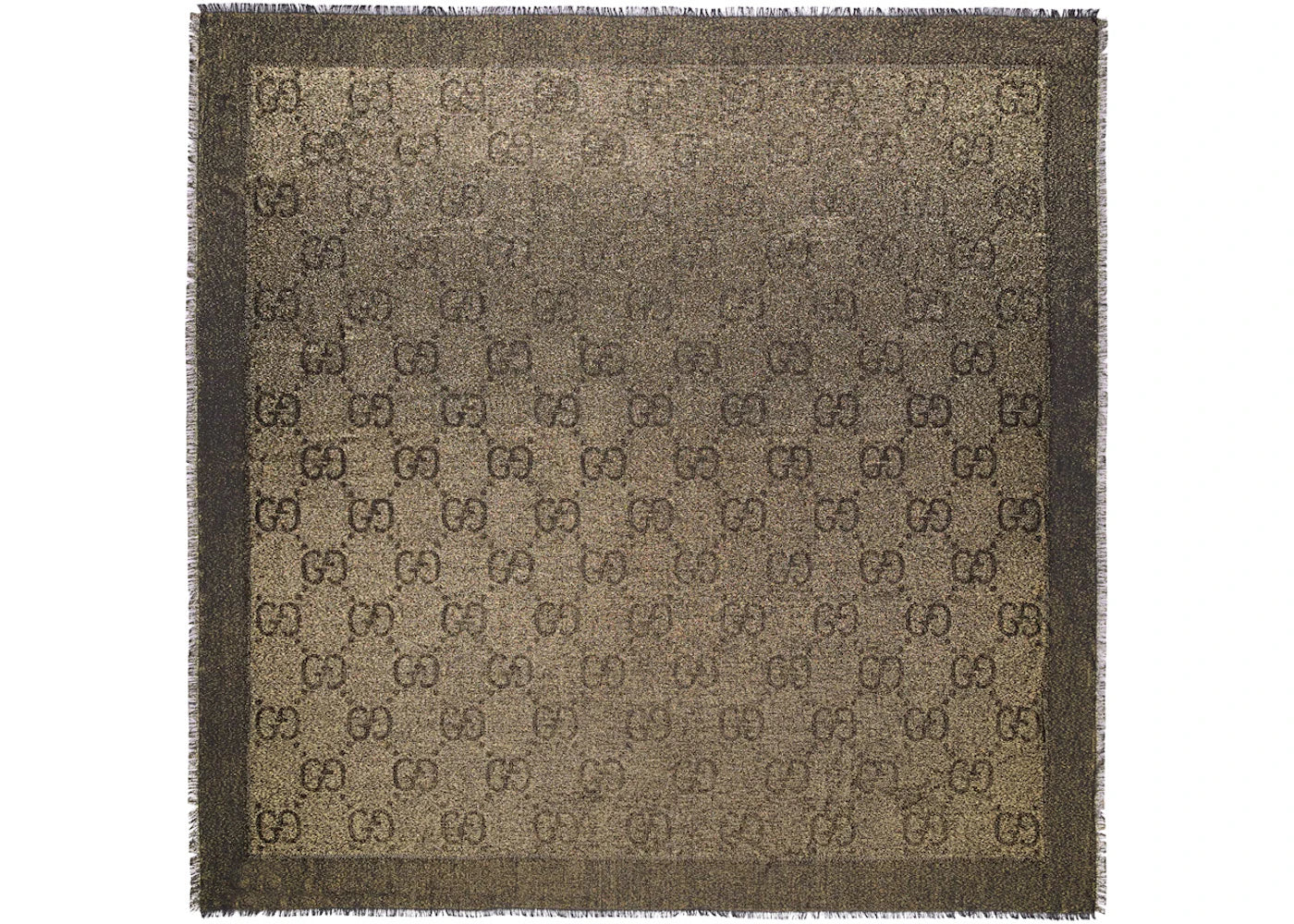 Gucci GG Lamé Jacquard Shawl Black