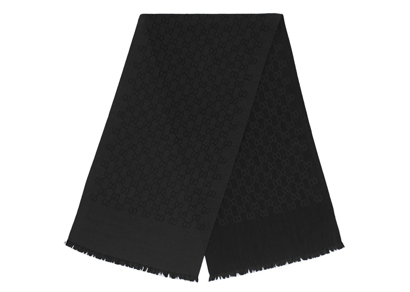 Gucci GG Logo Scarf Black