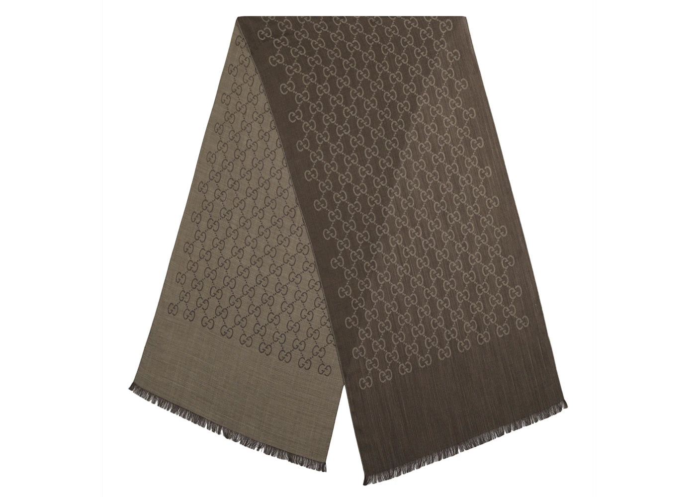 Gucci GG Logo Scarf Rope/Dark Brown