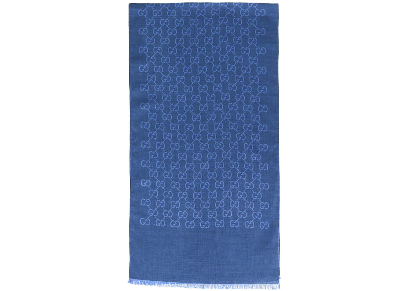 Gucci GG Logo Scarf Sapphire Sky Blue