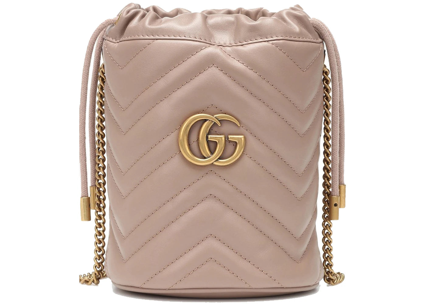 Gucci GG Marmont Bucket Bag Mini Nude