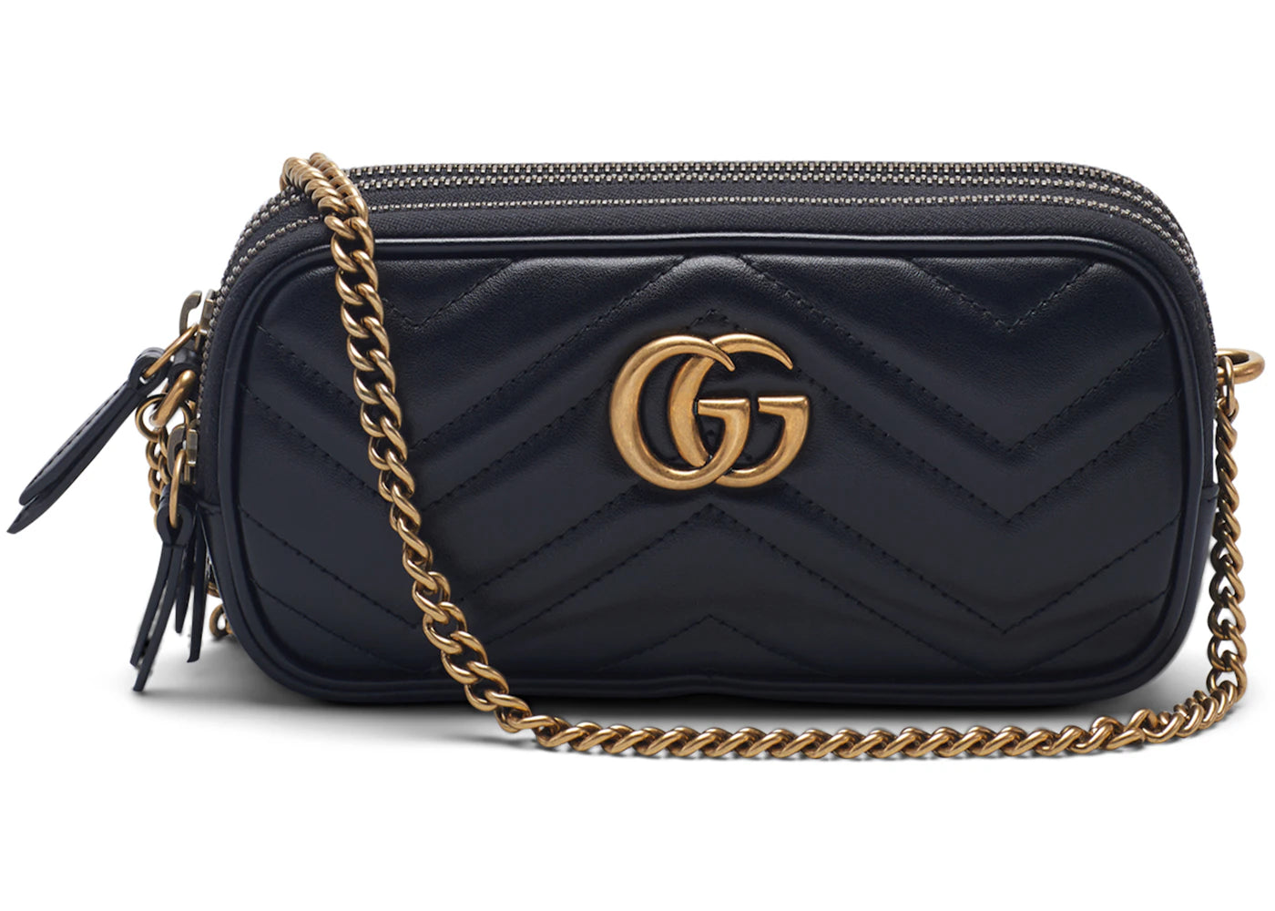 Gucci GG Marmont Chain Bag Matelasse Mini Black