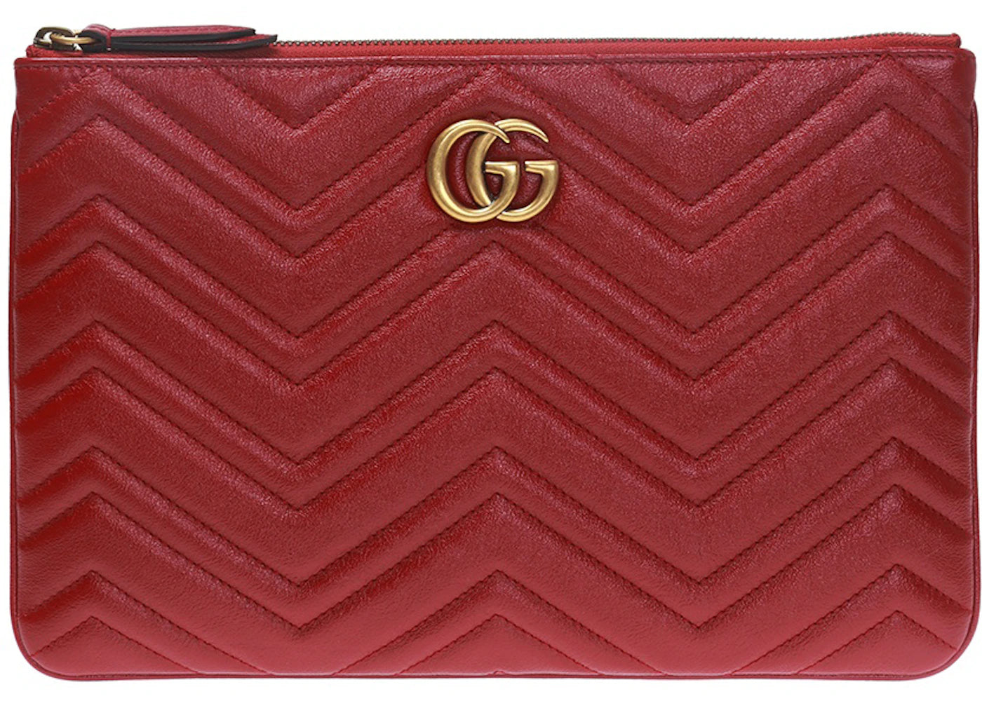 Gucci GG Marmont Clutch Hibiscus Red