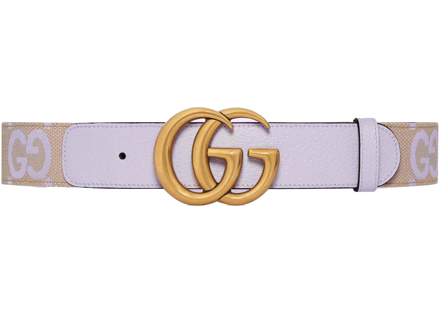 Gucci GG Marmont Jumbo GG Belt Beige/Lilac