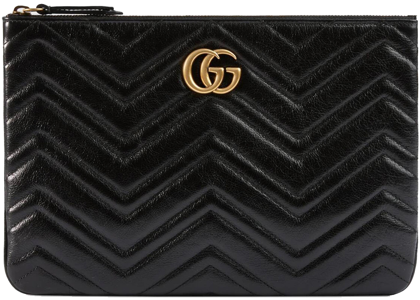 Gucci GG Marmont Leather Pouch Black