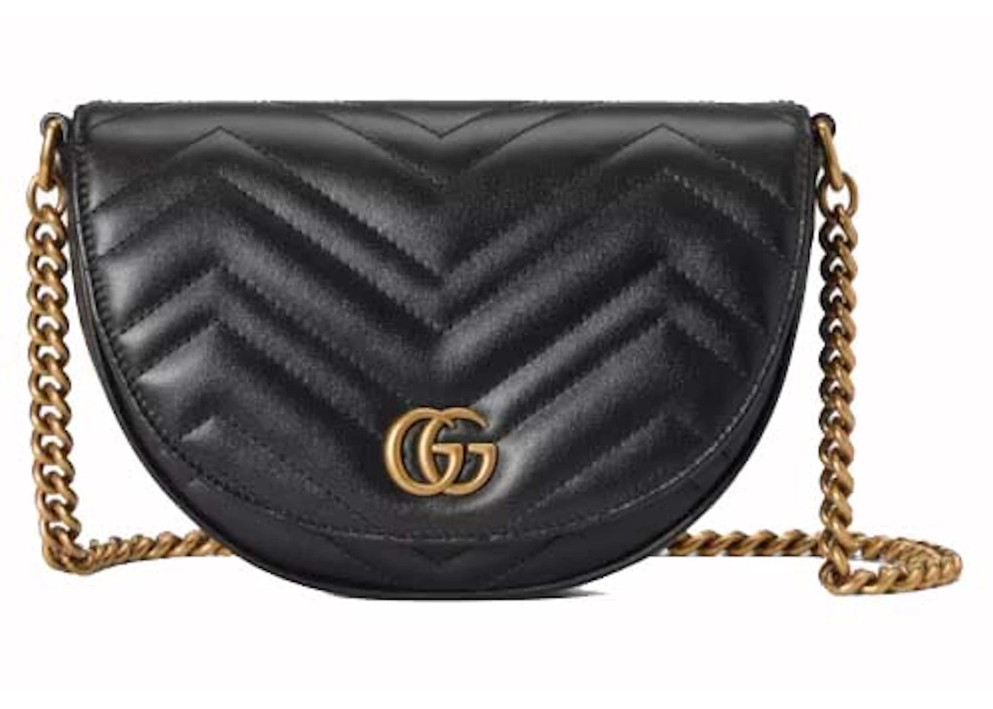 Gucci GG Marmont Matelasse Chain Mini Bag Black