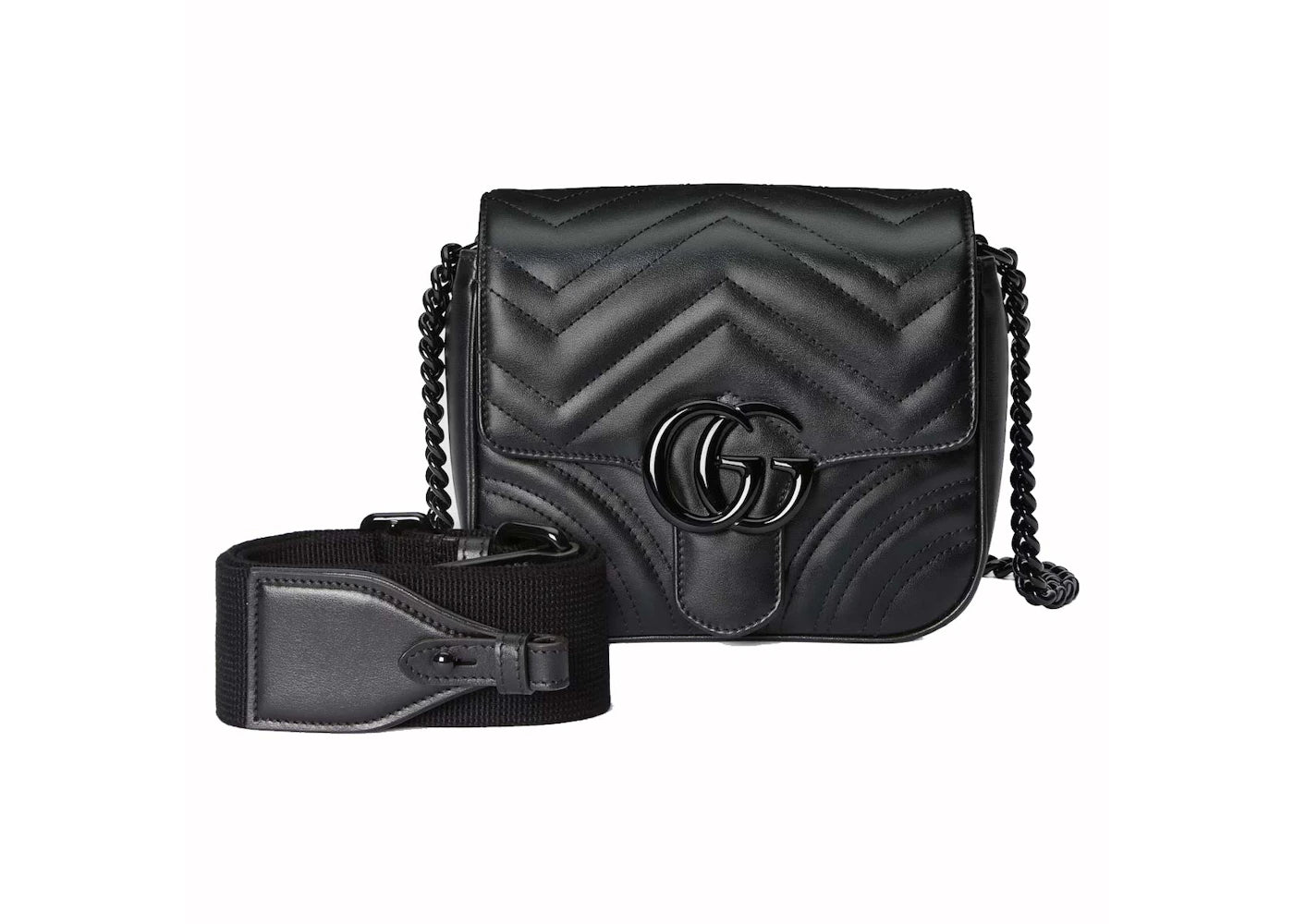 Gucci GG Marmont Matelasse Shoulder Bag Black