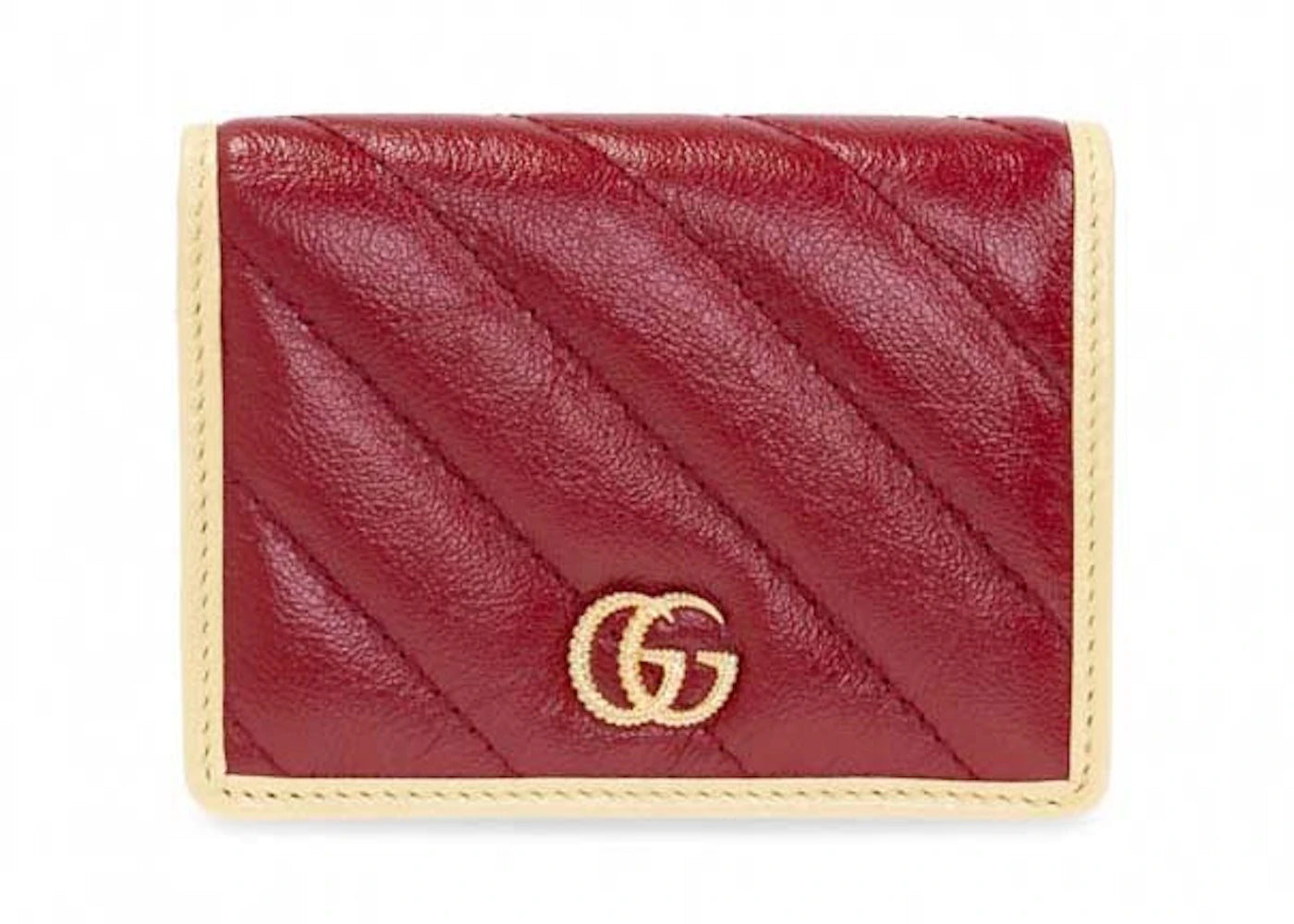 Gucci GG Marmont Medium Wallet Burgundy/Yellow