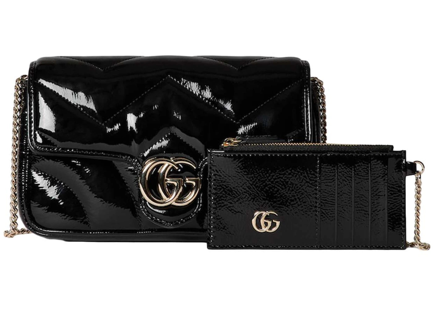 Gucci GG Marmont Mini Bag with Card Case Black