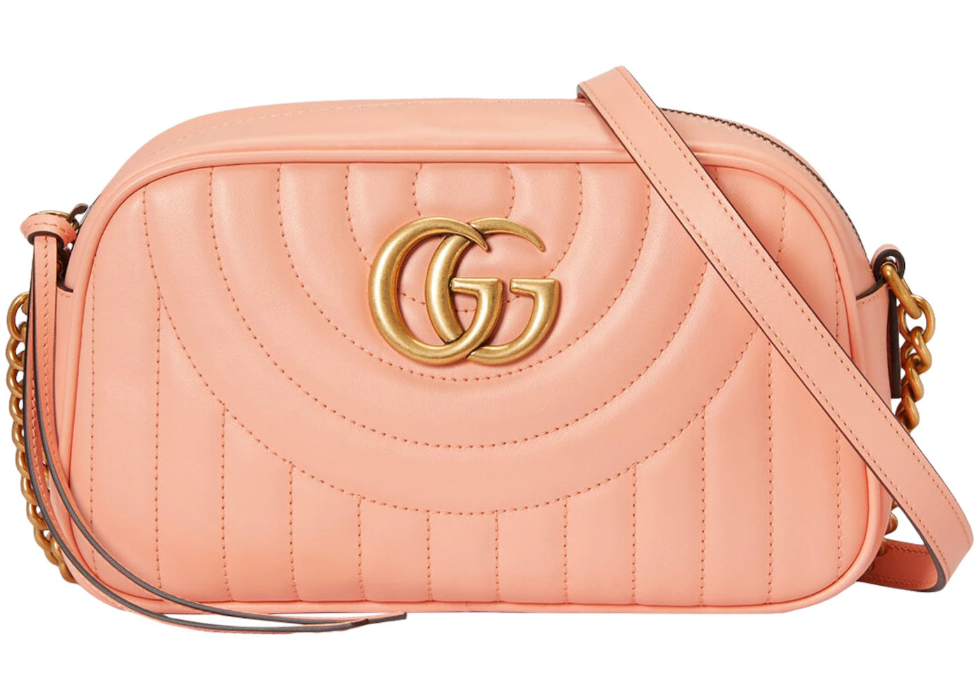 Gucci GG Marmont Shoulder Bag Peach