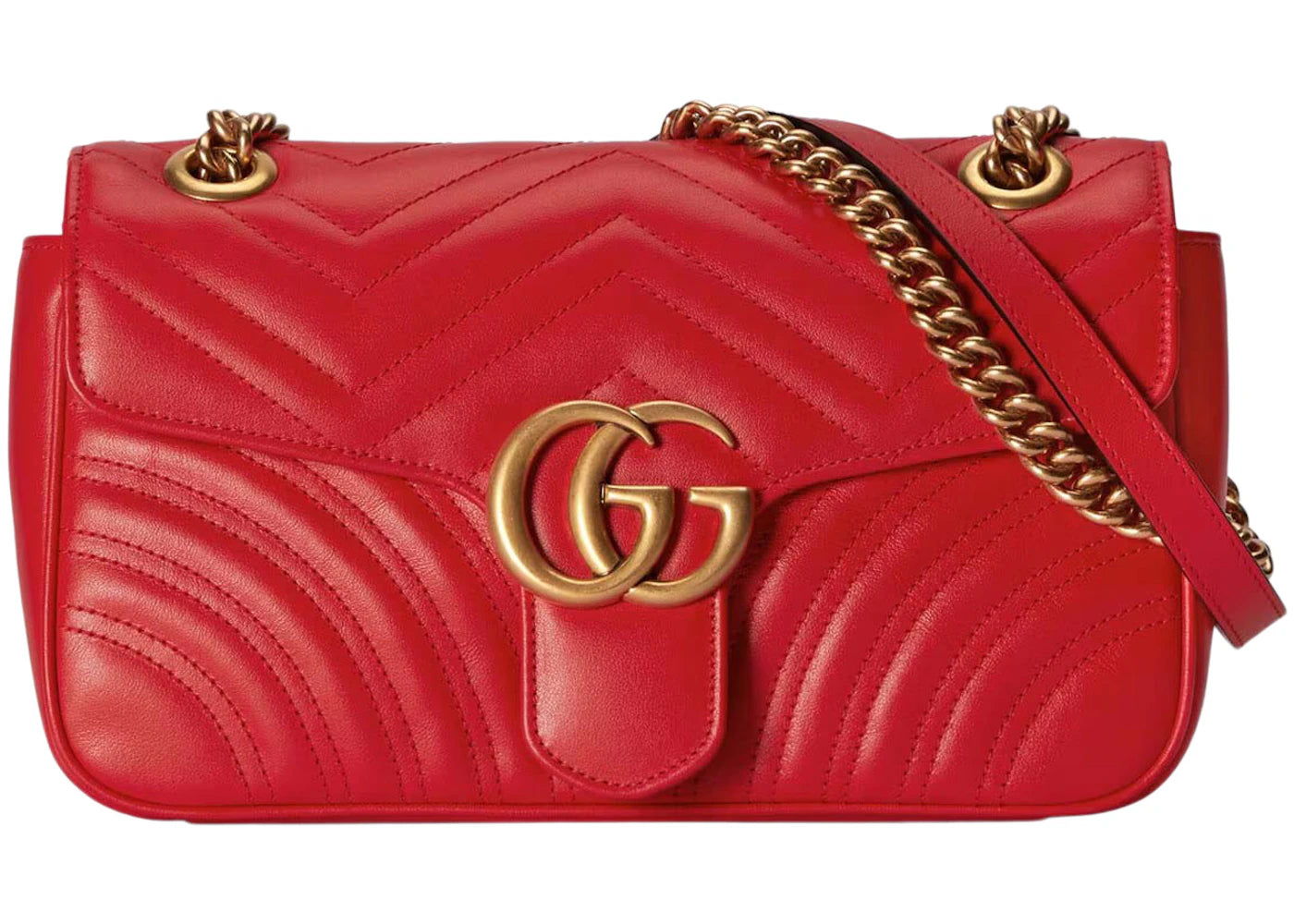 Gucci GG Marmont Small Shoulder Bag Red