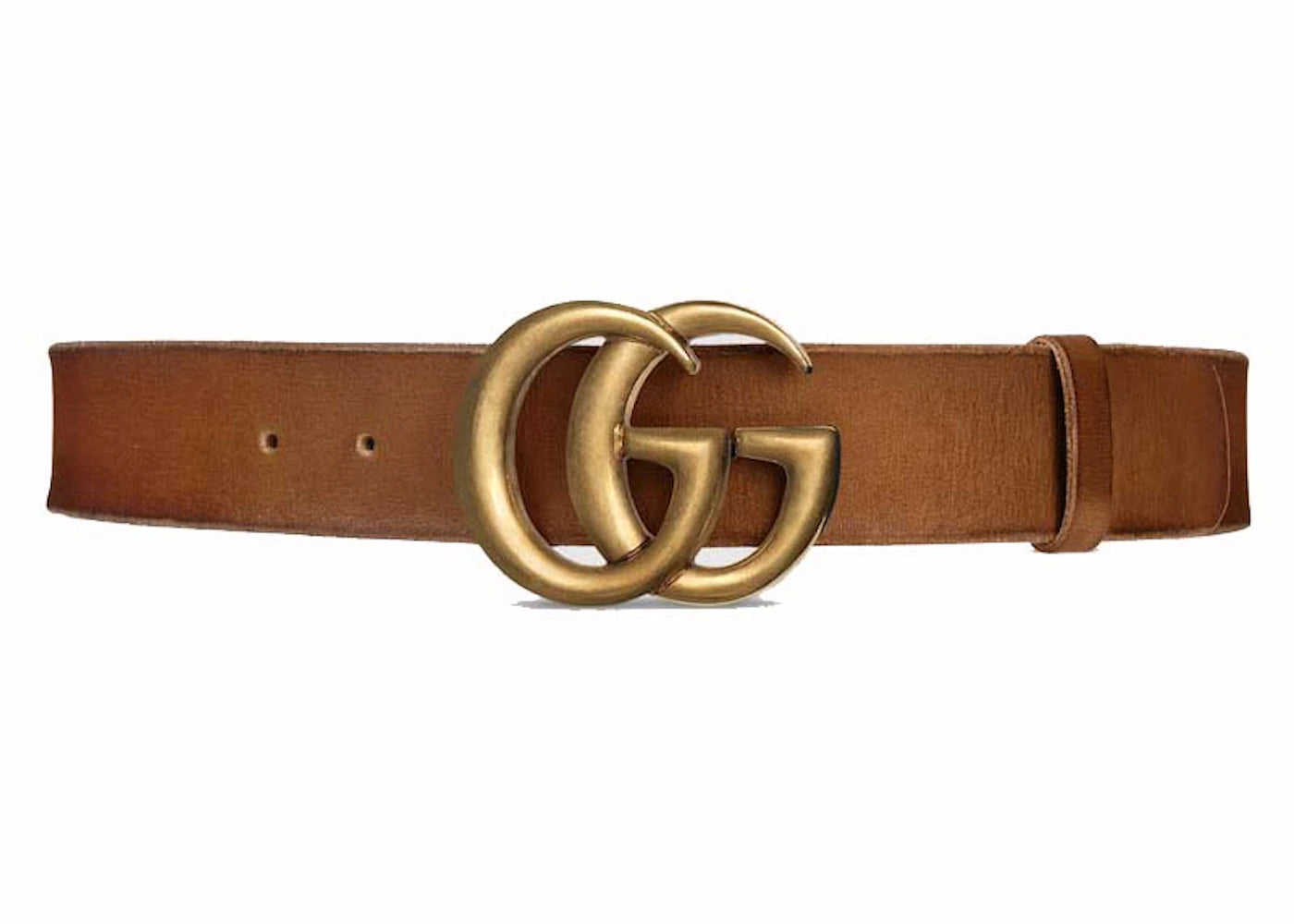 Gucci GG Marmont Wide Belt Brown