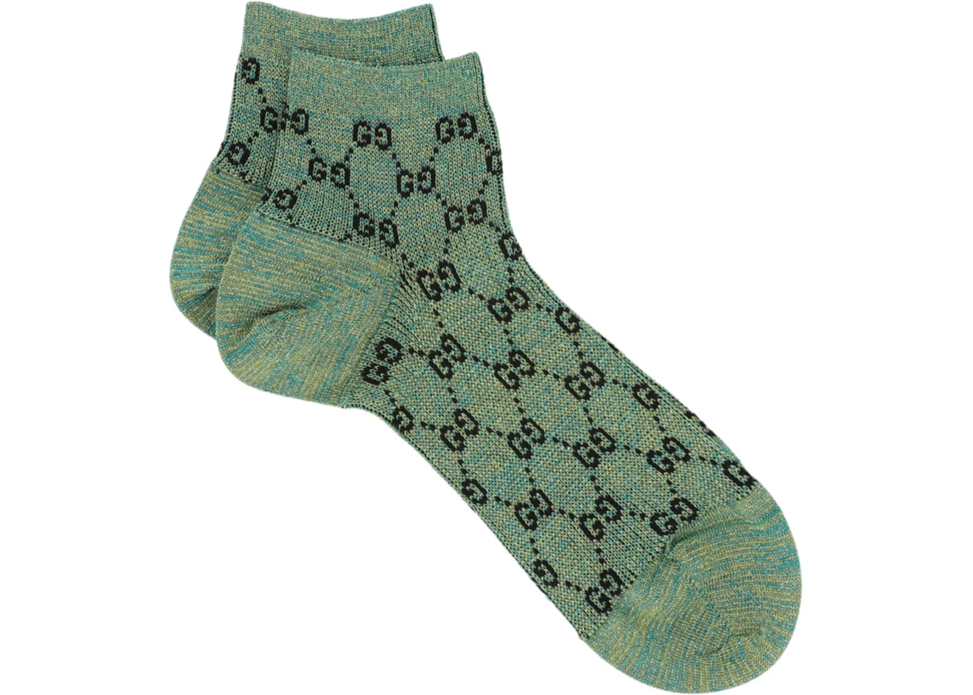 Gucci GG Monogram Ankle Socks Green