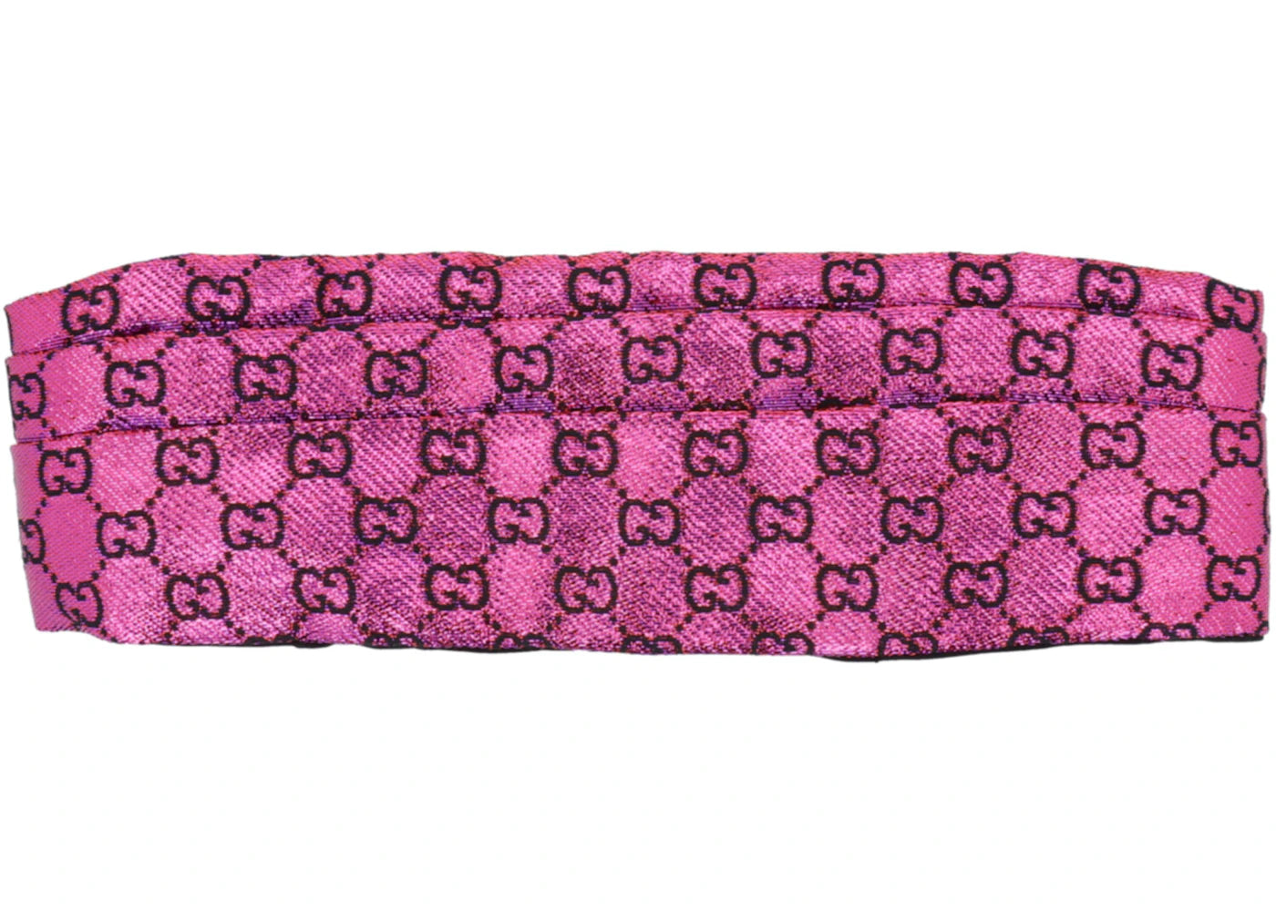 Gucci GG Monogram Metallic Headband Purple