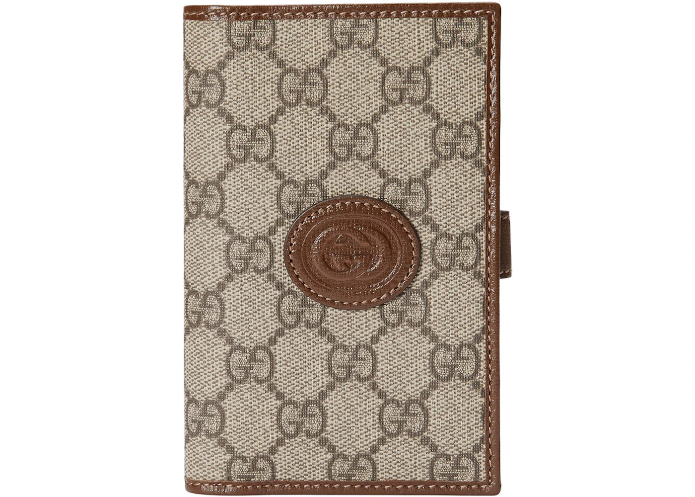 Gucci GG Passport Case with Interlocking G GG Supreme Beige/Ebony