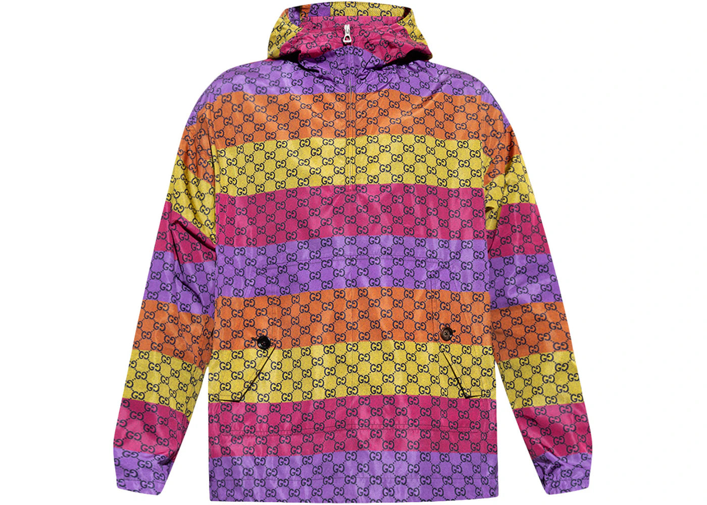 Gucci GG Print Hooded Jacket Multi