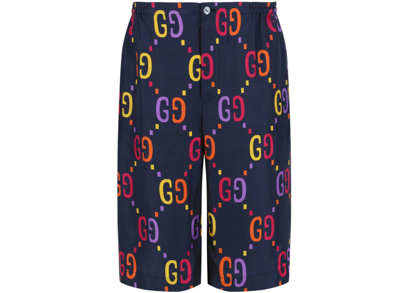 Gucci GG Printed Silk Shorts Multi