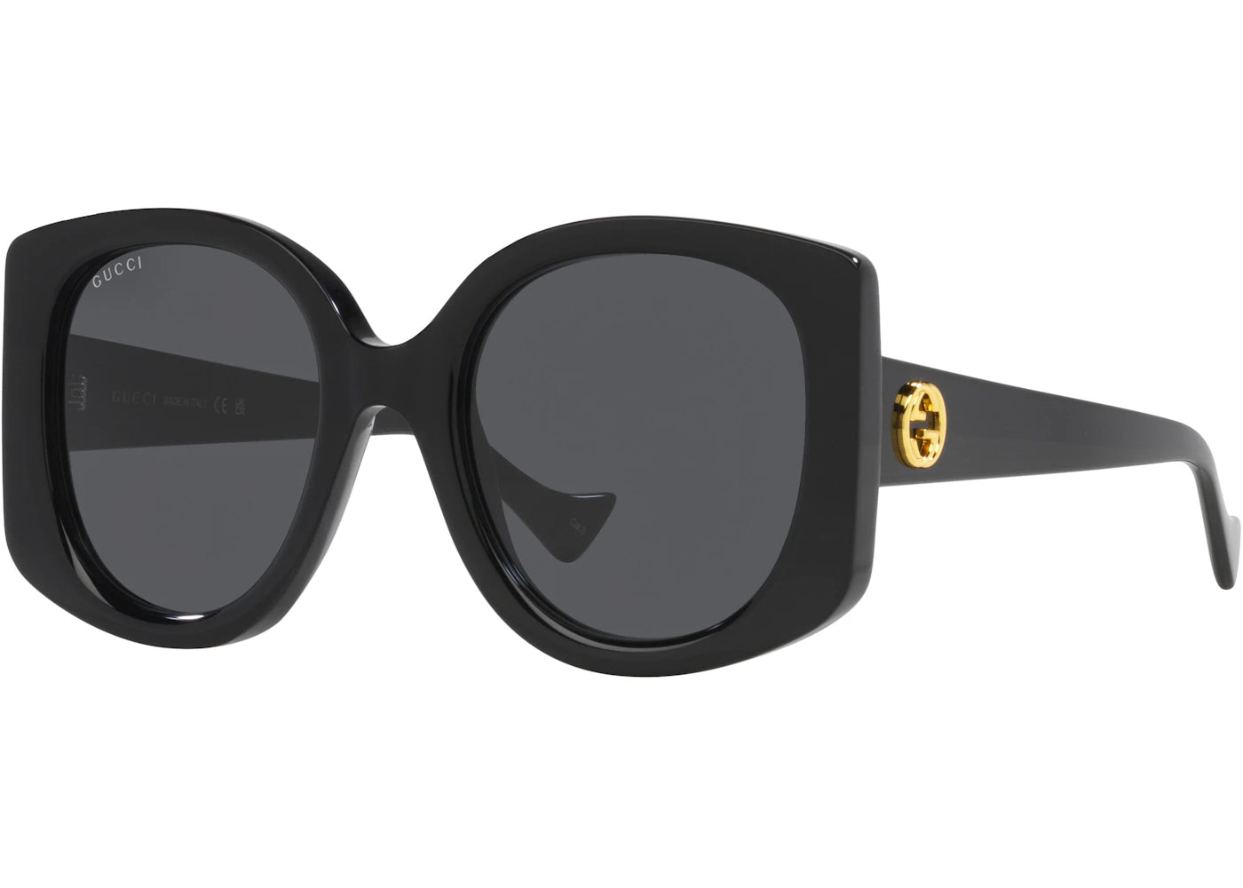 Gucci GG Rectangle Sunglasses Black (GG1257S-001)