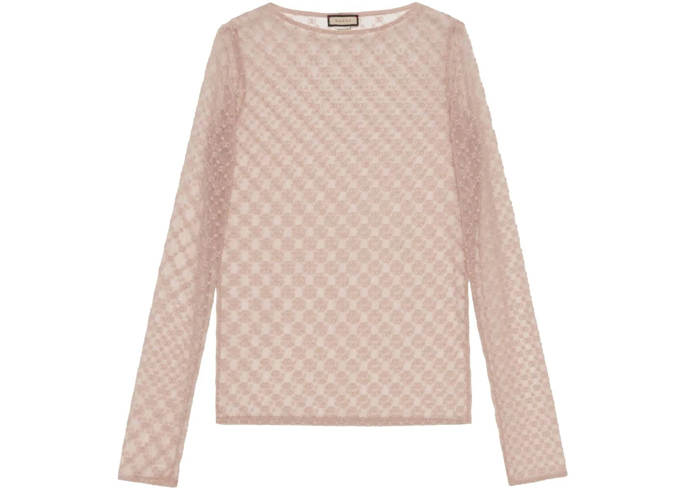 Gucci GG Star Tulle Top Beige