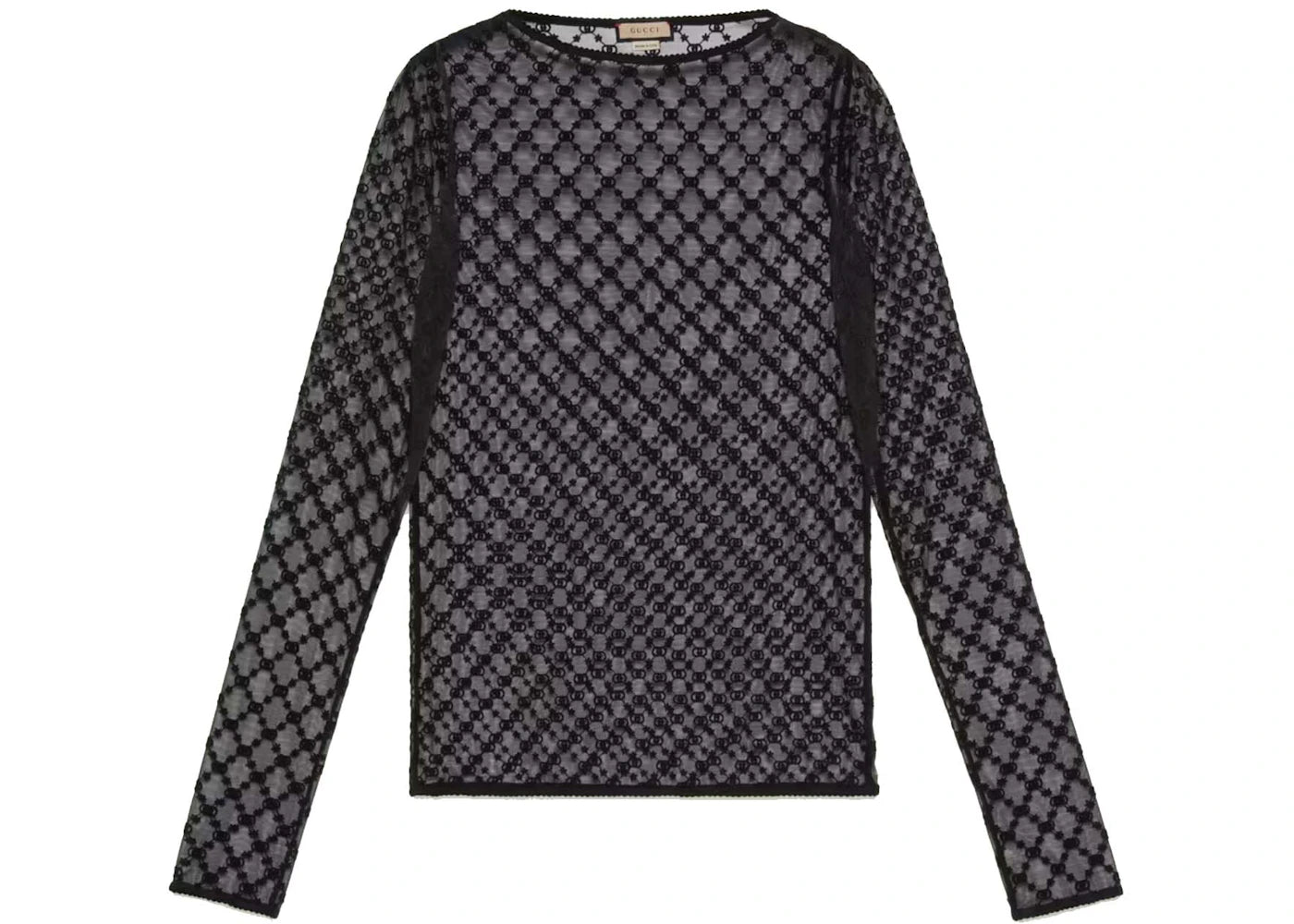 Gucci GG Star Tulle Top Black