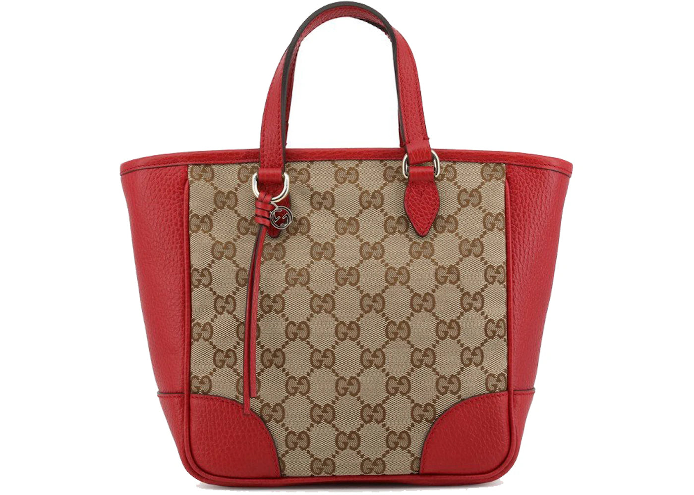 Gucci GG Supreme Canvas Tote Bag Brown/Red